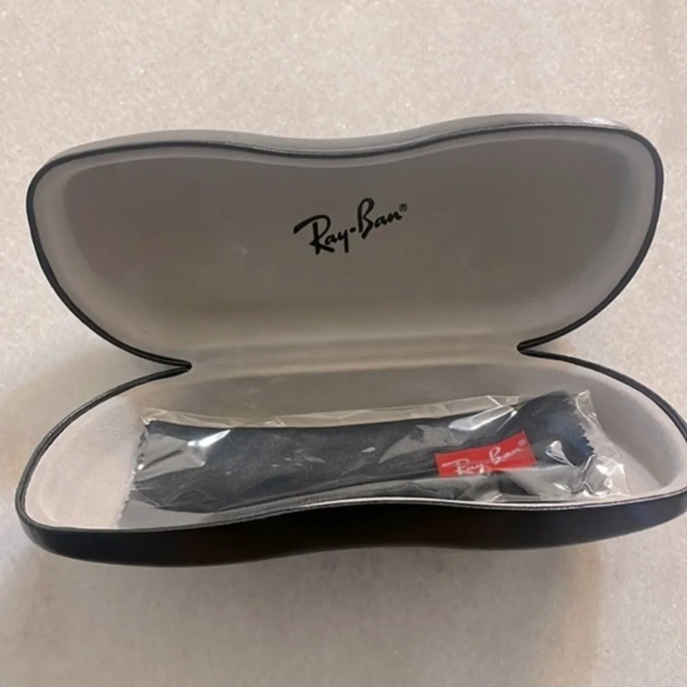 Ray Ban Eyeglass frame case black unisex w lenses cloth